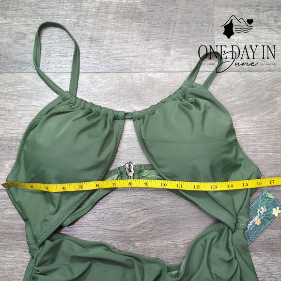 Blooming Jelly Tummy Control Cut Out One Piece Swimsuit Size 2XL - Picture 4 of 6